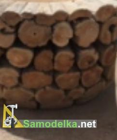 Мебель из бревен своими руками - дубовые чурбаки