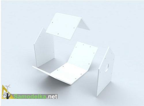 Как сделать скворечник из пластика - схема сборки