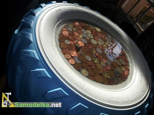 игровой пуфик для детей из покрышки