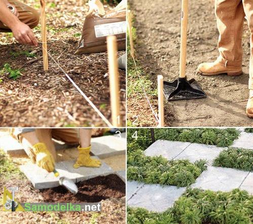 сделать садовую дорожку своими руками