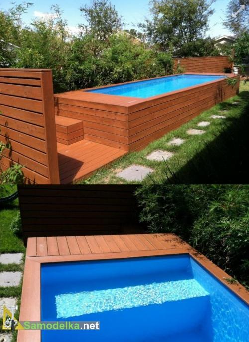 дачный самодельный бассейн дачный самодельный бассейн