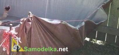 самодельный бассейн из тента