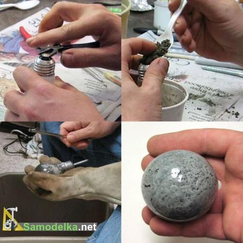 Как сделать ручки и вешалки из лампочек