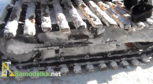 самодельная гусеница для снегохода из муравья