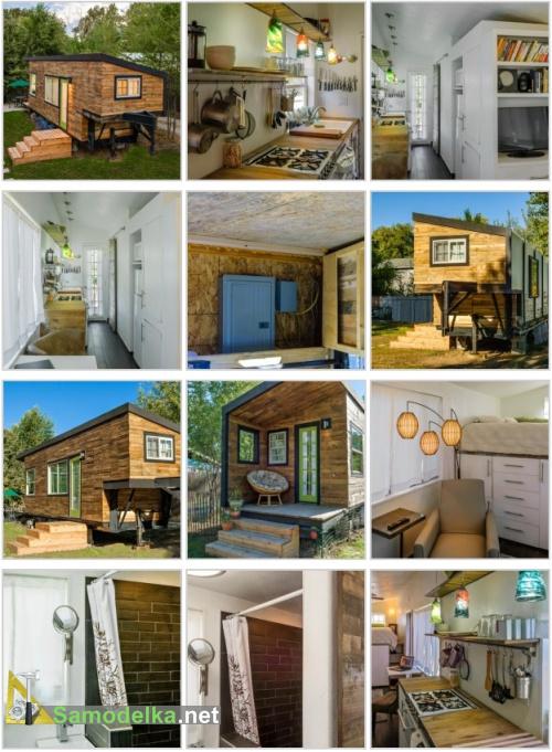 самодельный дом на колесах из прицепа фотографии