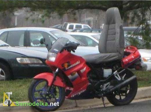 сидение от автомобиля на мотоцикл