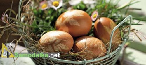 рисунок на пасхальных яйцах готов