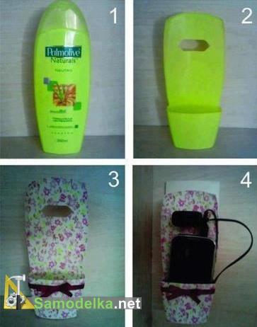 делаем крепление телефона на стену