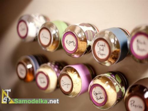 поделки из баночек из под детского питания - органайзер для специй