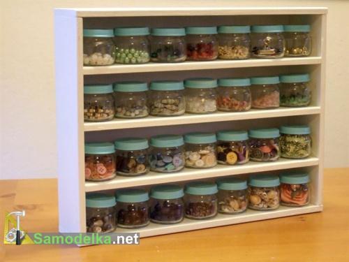 поделки из баночек из под детского питания - органайзер для самодельщиков