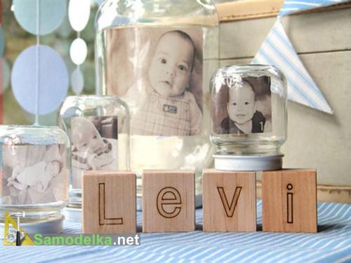 поделки из баночек из под детского питания - стеклянные рамки для фото