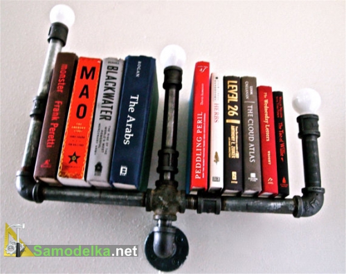 самодельный светильник-полка