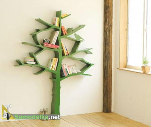 необычная полка дерево