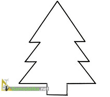 шаблон Елки на стену