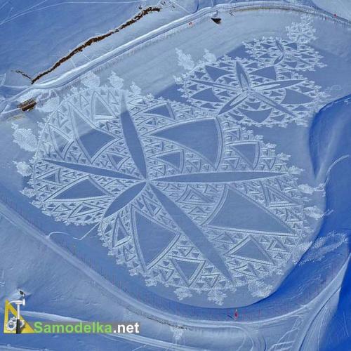 большие  математические модели на снегу большие  математические модели на снегу