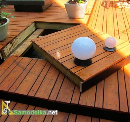 настил из досок на даче - сборка