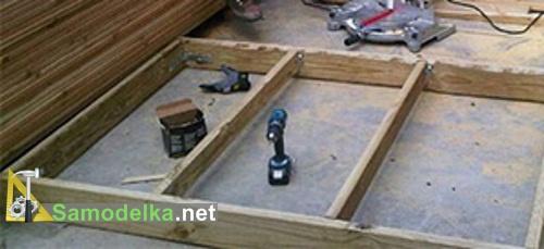 настил из досок на даче