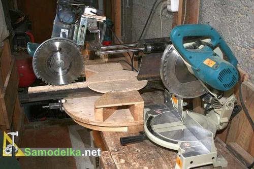 стандартный и самодельный торцовочный станок с протяжкой стандартный и самодельный торцовочный станок с протяжкой