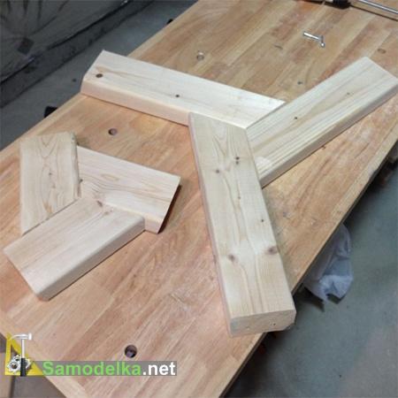 верхнее и нижнее основание стола