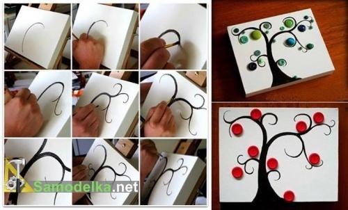 Картина из пуговиц своими руками Картина из пуговиц своими руками