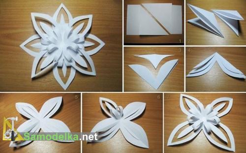 Объемные снежинки схемы Объемные снежинки схемы