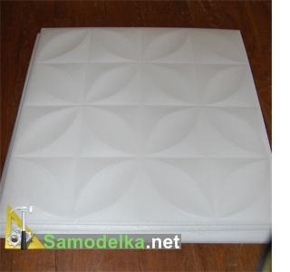 как преобразить старый шкаф потолочной плиткой