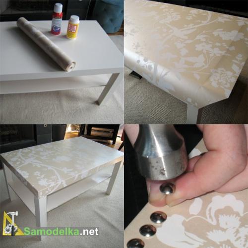 обновляем журнальный столик своими руками и обоями обновляем журнальный столик своими руками и обоями