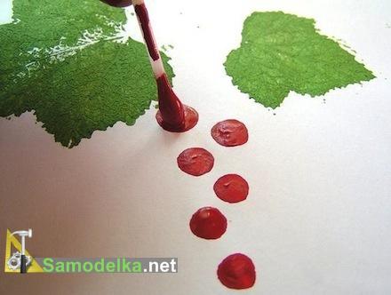 как нарисовать кустарник смородины ягоды