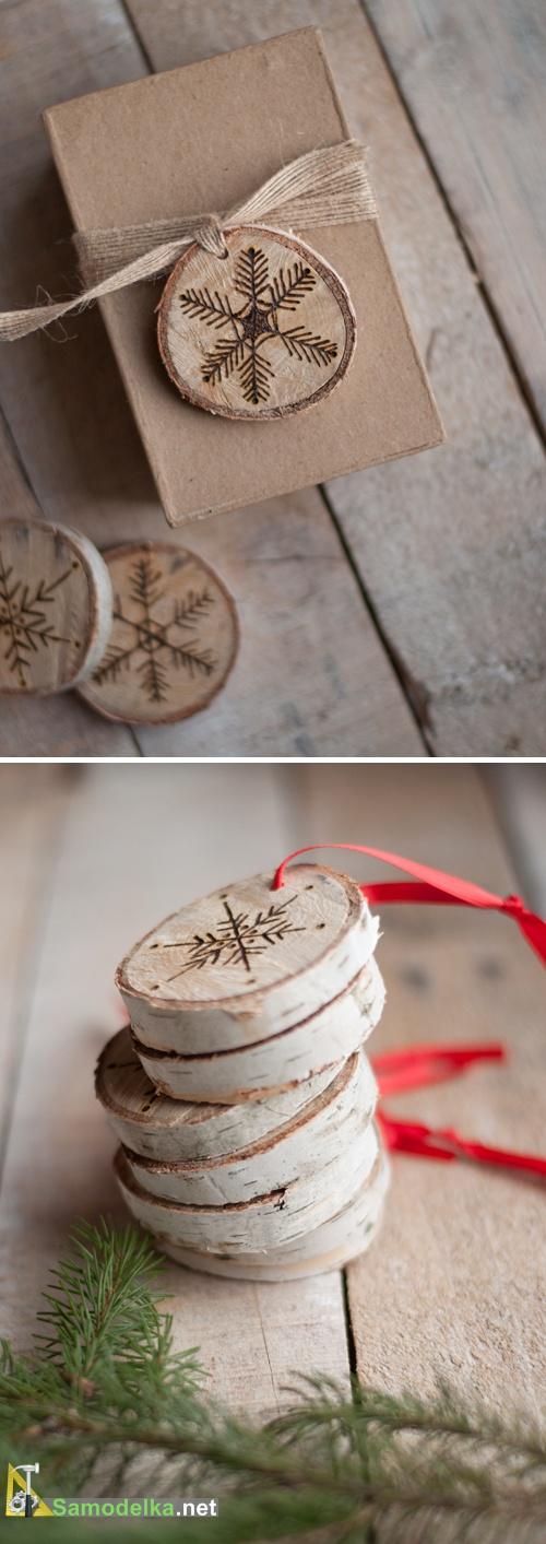 необычные снежинки своими руками с лентой и шпагатом