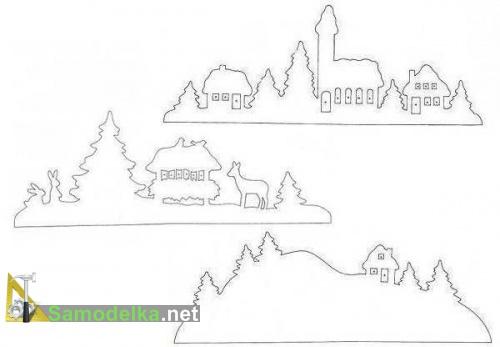 украшение окна на новый год своими руками - шаблоны украшение окна на новый год своими руками - шаблоны