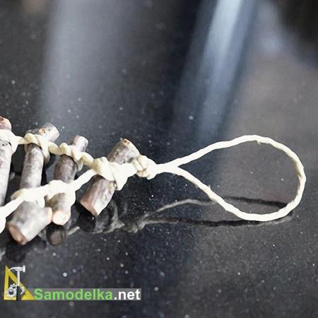 связываем детали настенной елки связываем детали настенной елки