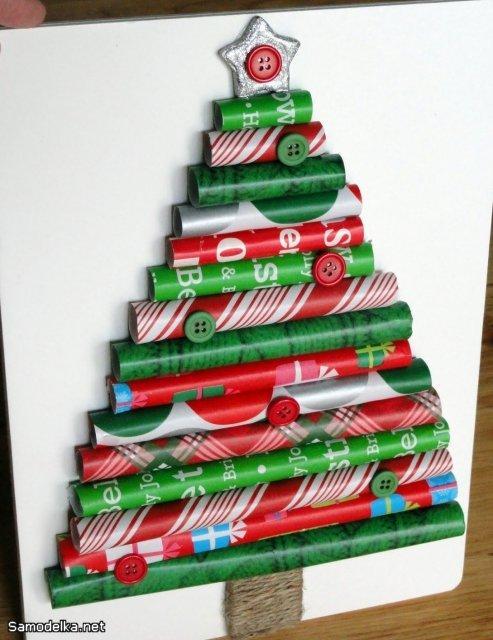 из чего можно сделать новогоднюю елку