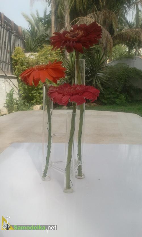 ваза из пробирки