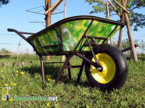 Усиленная садовая тачка