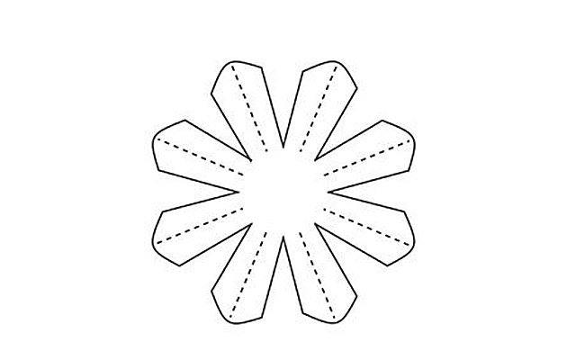 цветы из бумаги маргаритка самоделка 8 марта схема 3