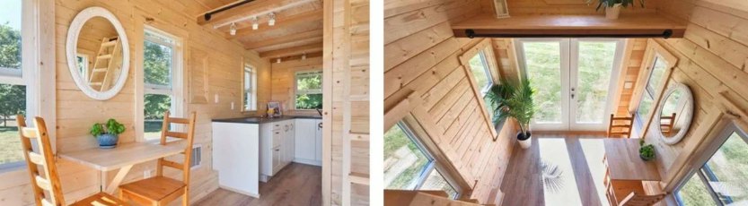 самодельный передвижной домик на автомобильном прицепе