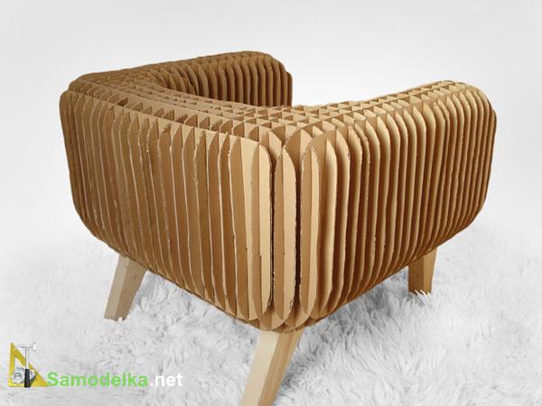 Как сделать кресло из гофрокартона