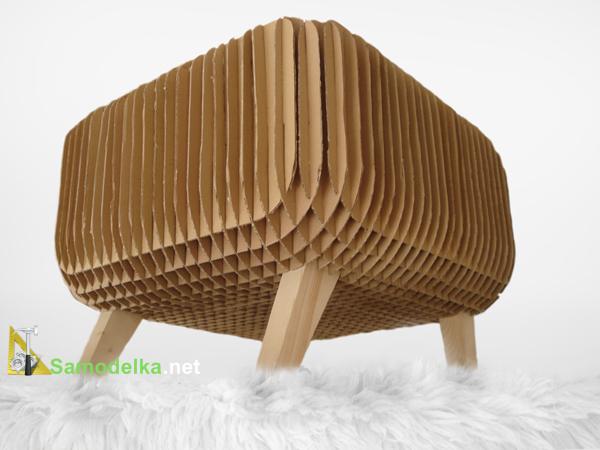 Как сделать кресло из гофрокартона