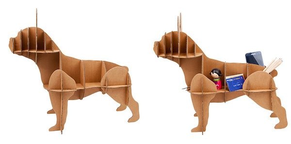 Самодельные животные из картона - собака