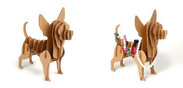 Самодельные животные из картона - собака