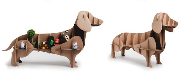 Самодельные животные из картона - собака